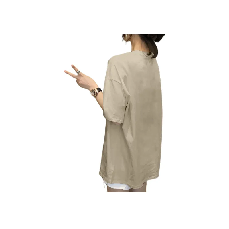 Tonlion T Shirts Women's Camel-1