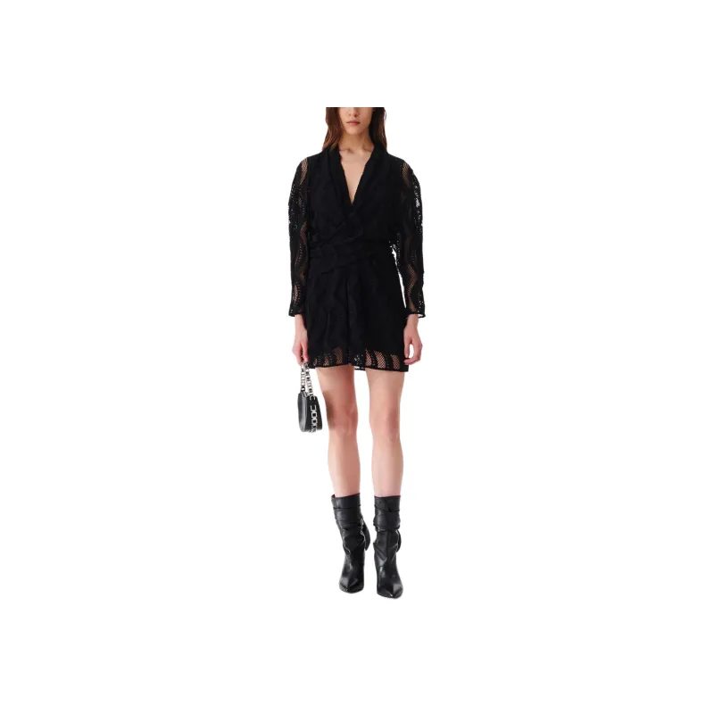 IRO Long-Sleeved Dresses Women's Black-1