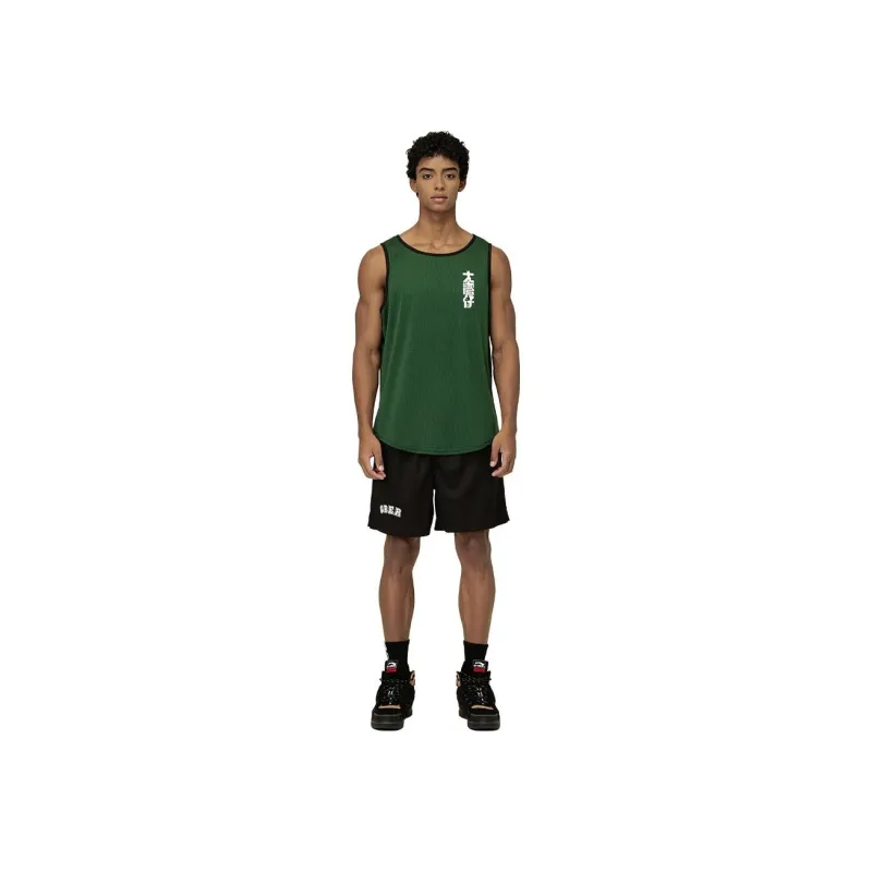 Powolves Basketball Jerseys Unisex Black Green-5