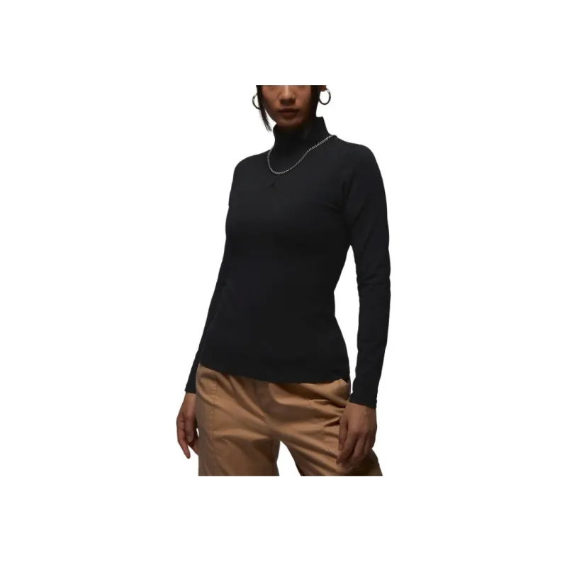 JORDAN Women's Long-Sleeve Mock Neck Top-0