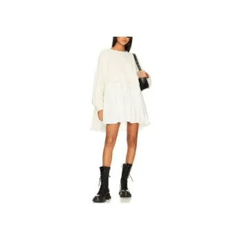 FREE PEOPLE Long-Sleeved Dresses Women's White