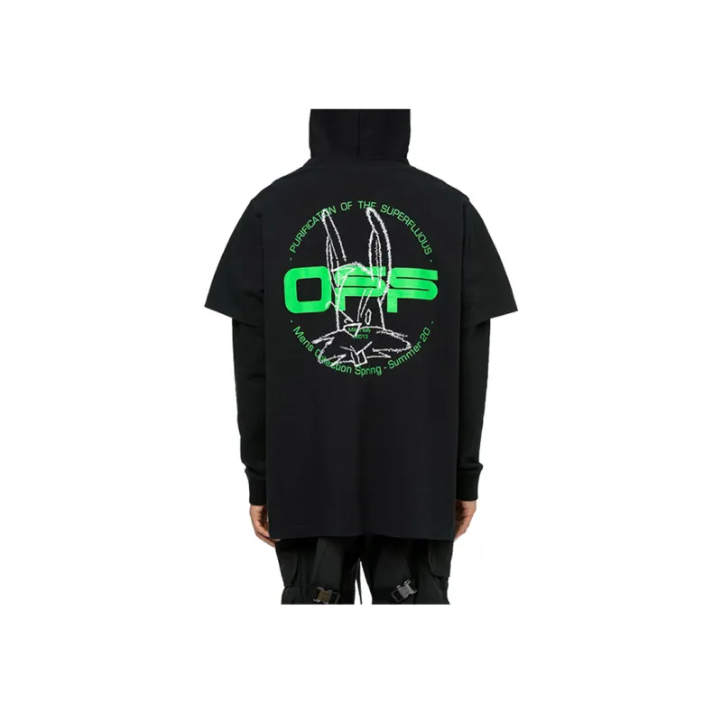 OFF WHITE Harry The Bunny Double Sleeved Hoodie-2