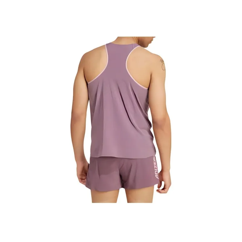 Adidas Free Shipping With AdiClub Adizero Running Singlet-4