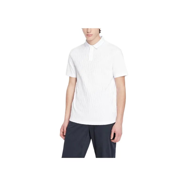 ARMANI EXCHANGE Polo Shirts Men White-1