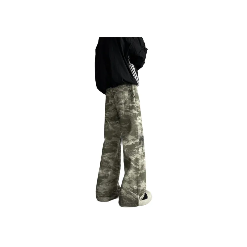 PAINT STAIN Jeans Unisex Camouflage-9