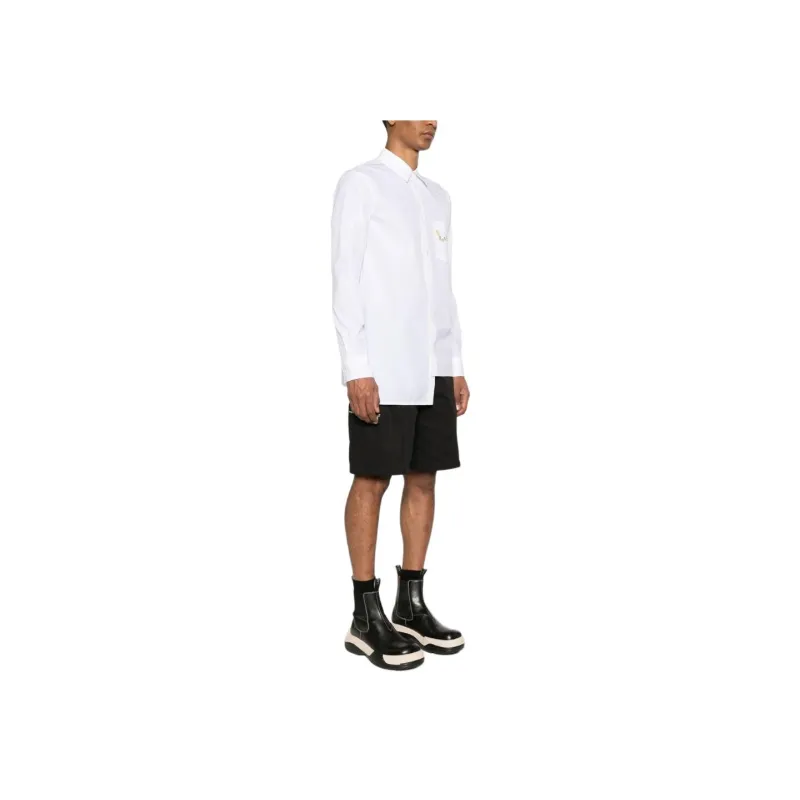Lanvin Logo print Asymmetric Shirt-0