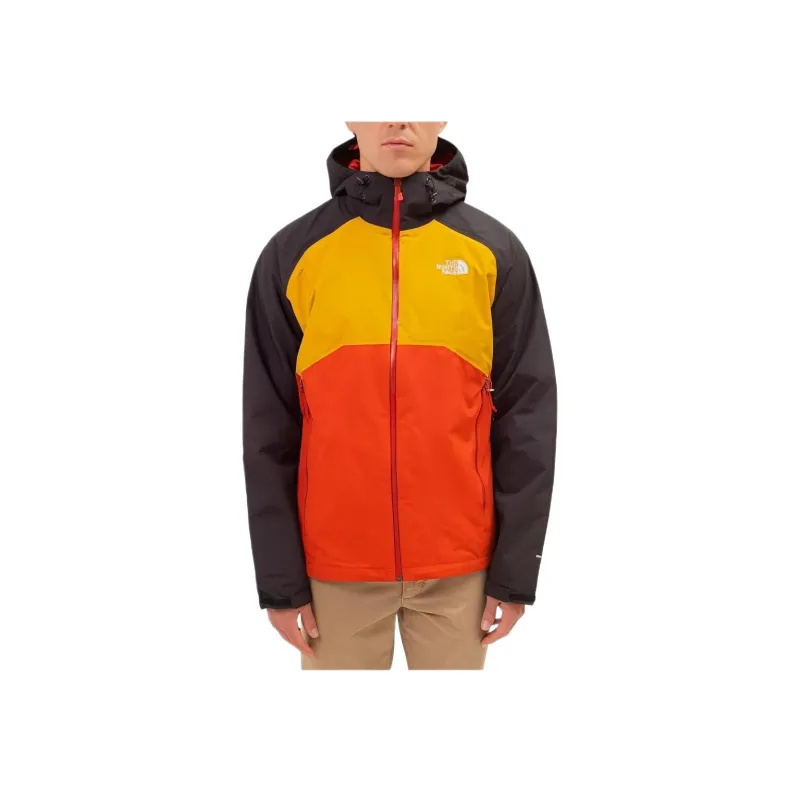 THE NORTH FACE Men's Colorblock Stratos Jacket Jackets & Coats Unisex Black/Orange-3