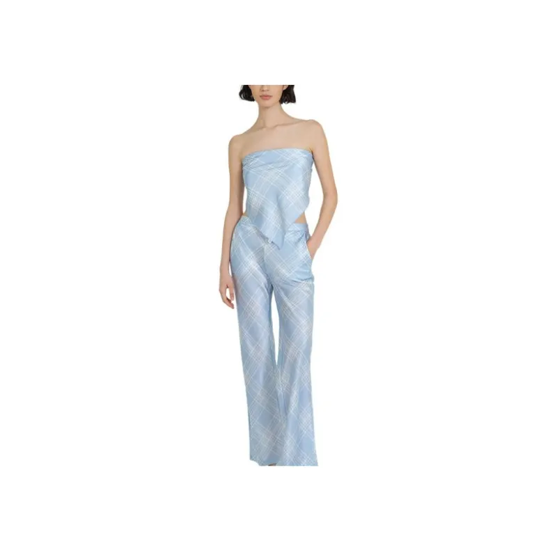 SILKY MIRACLE SS24 Pajama Pants Women's Blue-2