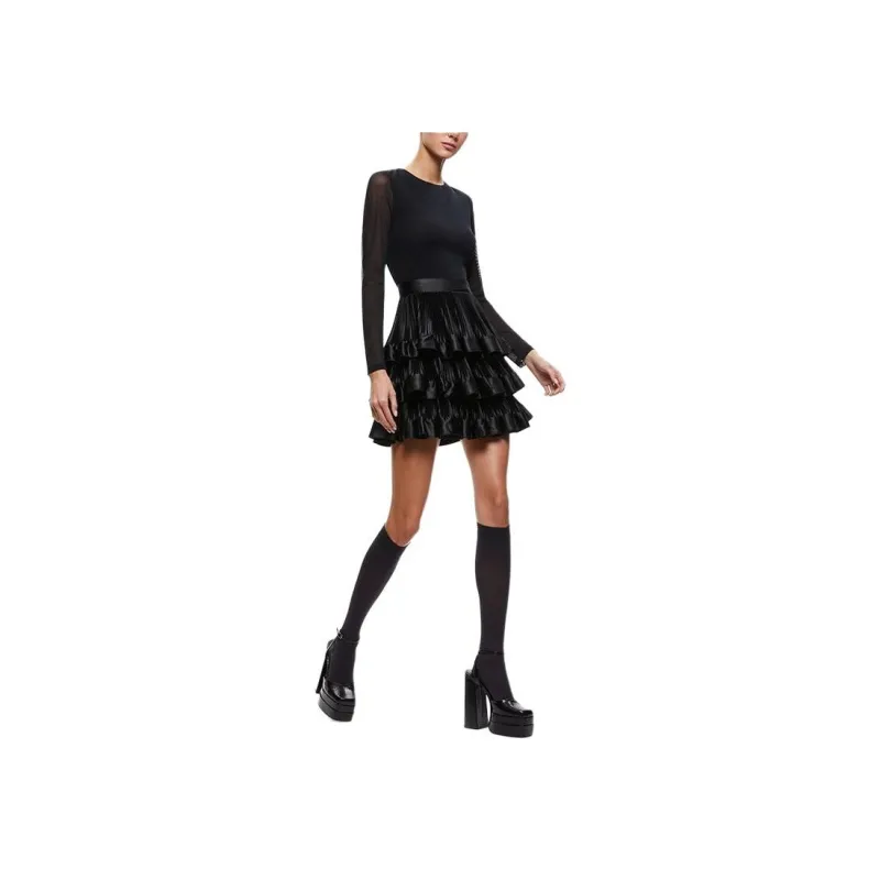 ALICE+OLIVIA Long-Sleeved Dresses Women's Black-2