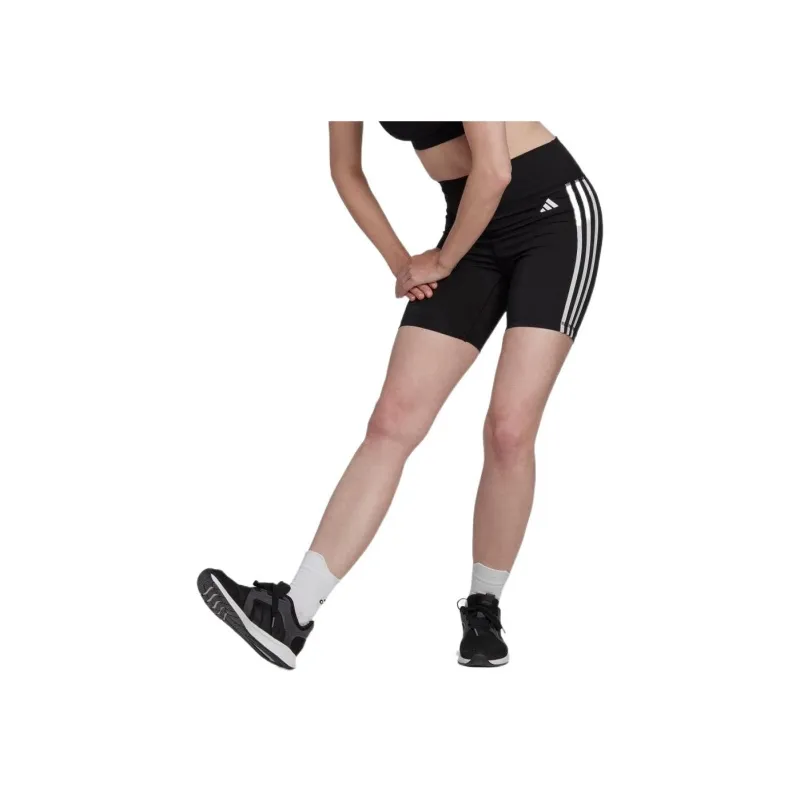 Adidas Free Shipping With AdiClub Training Essentials 3 Stripes High Waisted Short Leggings-1