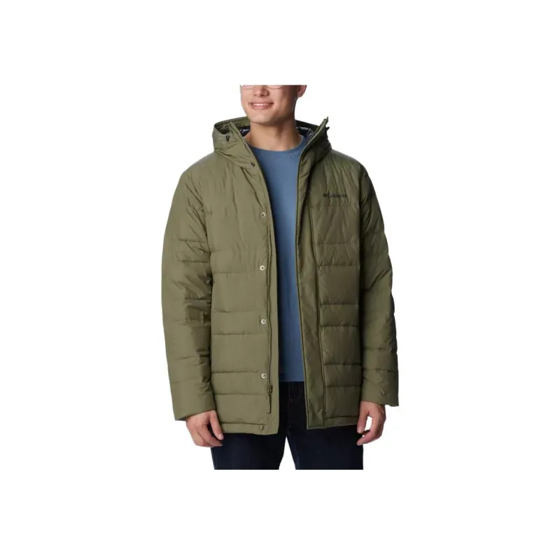 Columbia Saltzman Down Parka Jackets & Coats Men's Stone Color Green-3