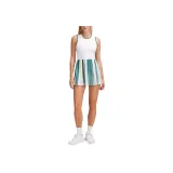 White/Baseline Stripes Pleated Storm Teal Multicolor/WHT/BSPSTM