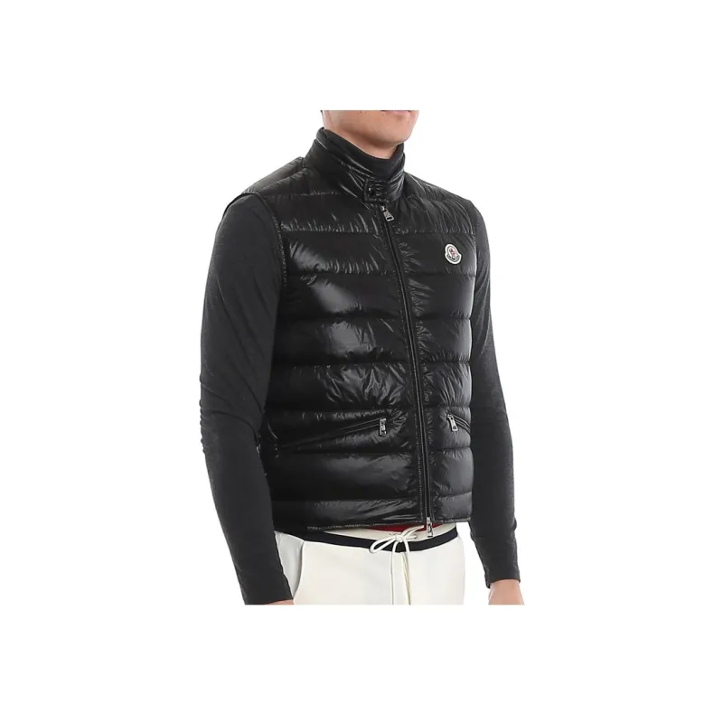 Moncler Gui Logo patch Puffer Gilet-6