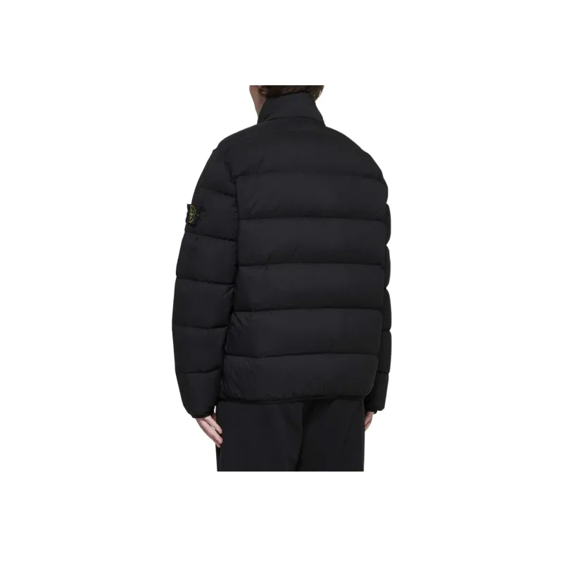 STONE ISLAND Funnel Neck Zip Up Jacket-3