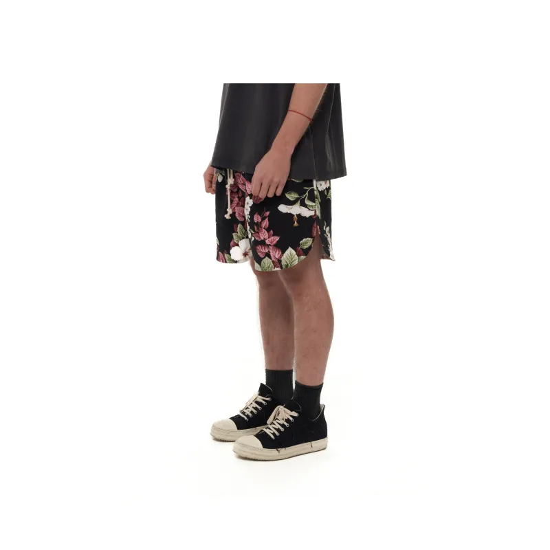 JUNGLE GURL Casual Vacation Travel Shorts Unisex Black-3
