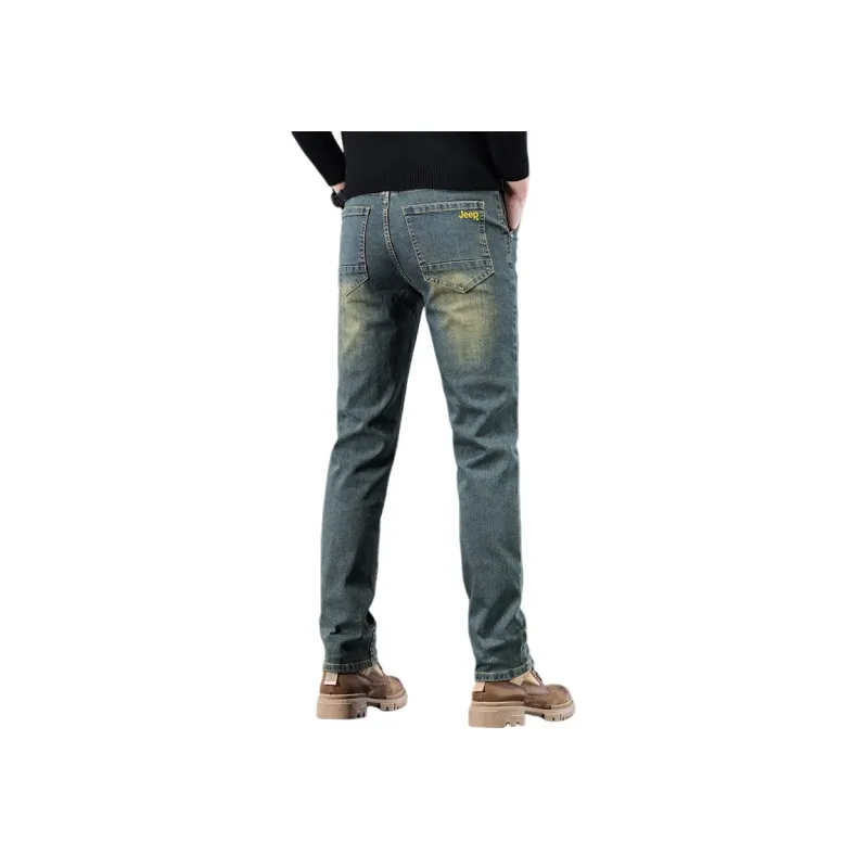 Jeep SS24 Jeans Men's Yellow Mud Blue-1