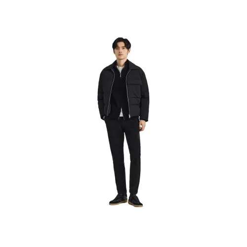 지오지아 블랙 남성 다운 재킷