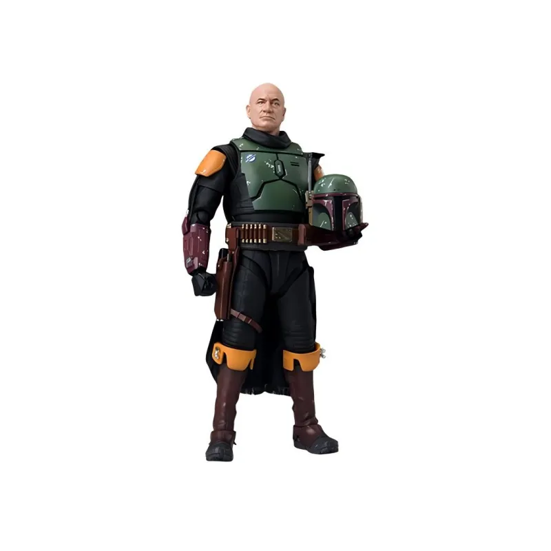 BANDAI Boba Fett SHF Star Wars Bounty Hunter Boba Fett Boba Fett Book 15.5cm Action Figures-0