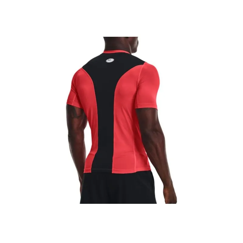 Under Armour Men's Logo Print Compression T-Shirt Red-1