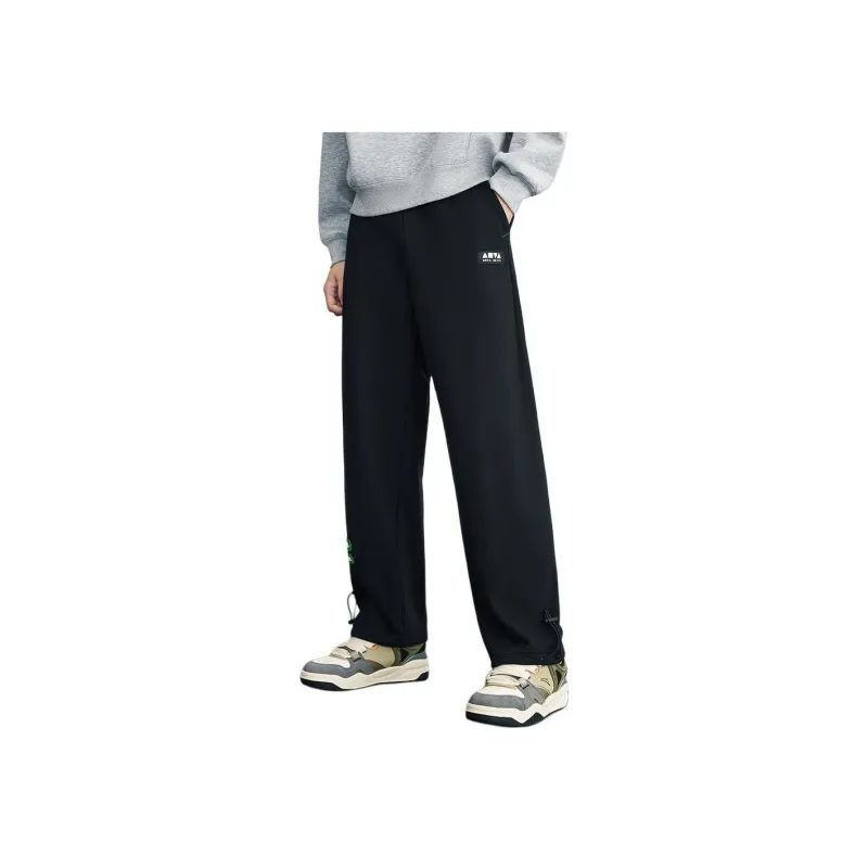 Anta Life Collection Casual Pants Unisex Basic Black-1
