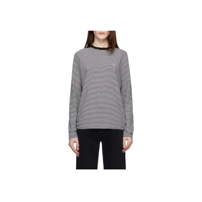 Anine Bing Embroidered logo Striped Top-2