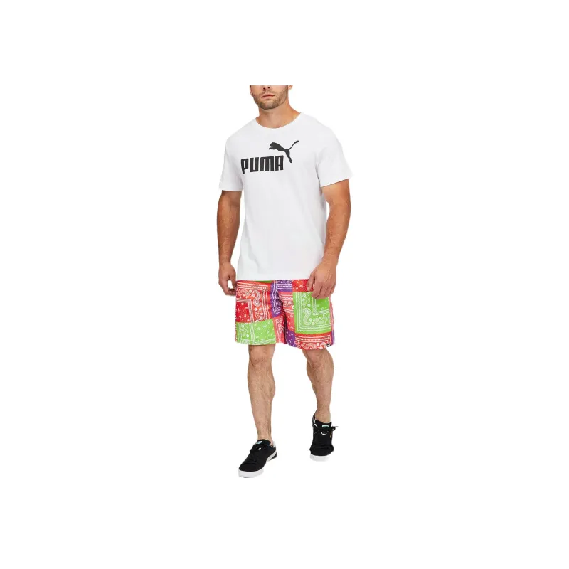 PUMA FIT Casual Shorts Unisex Red Green-2