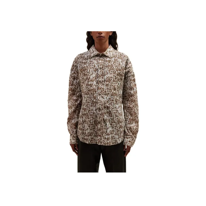 Lemaire Abstract print Cotton Shirt-1