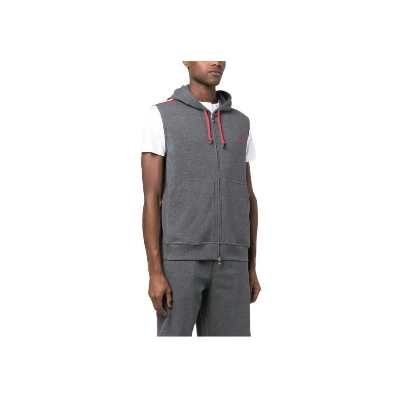 Brunello Cucinelli Embroidered logo Sleeveless Jacket-4