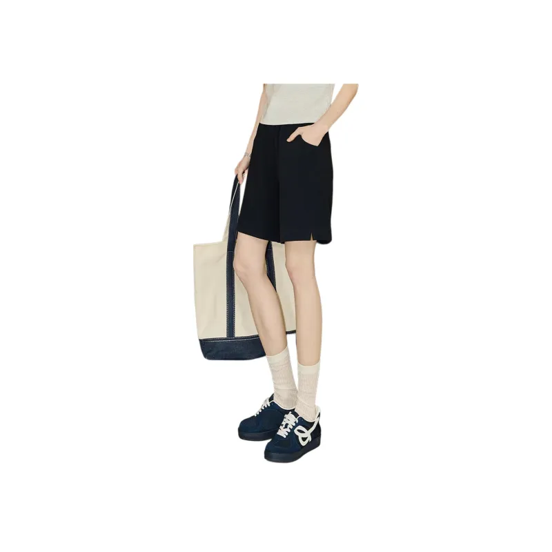 KUHNMARVIN Casual Shorts Women's Navy Blue-3