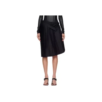 MM6 Maison Margiela Casual Long Skirt Women's Black