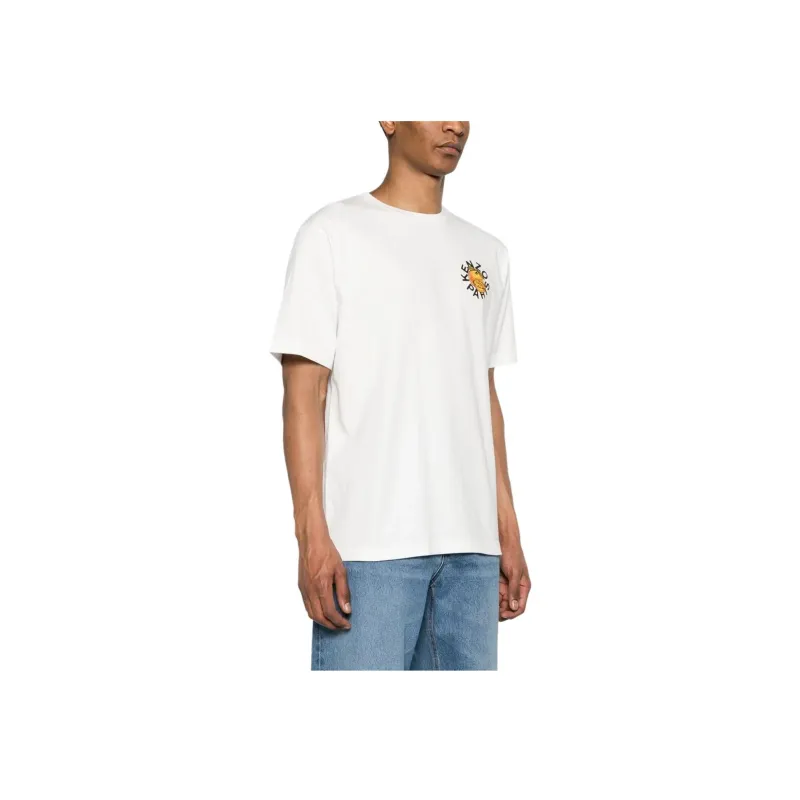 KENZO Orange Printed Crewneck T-Shirt-3