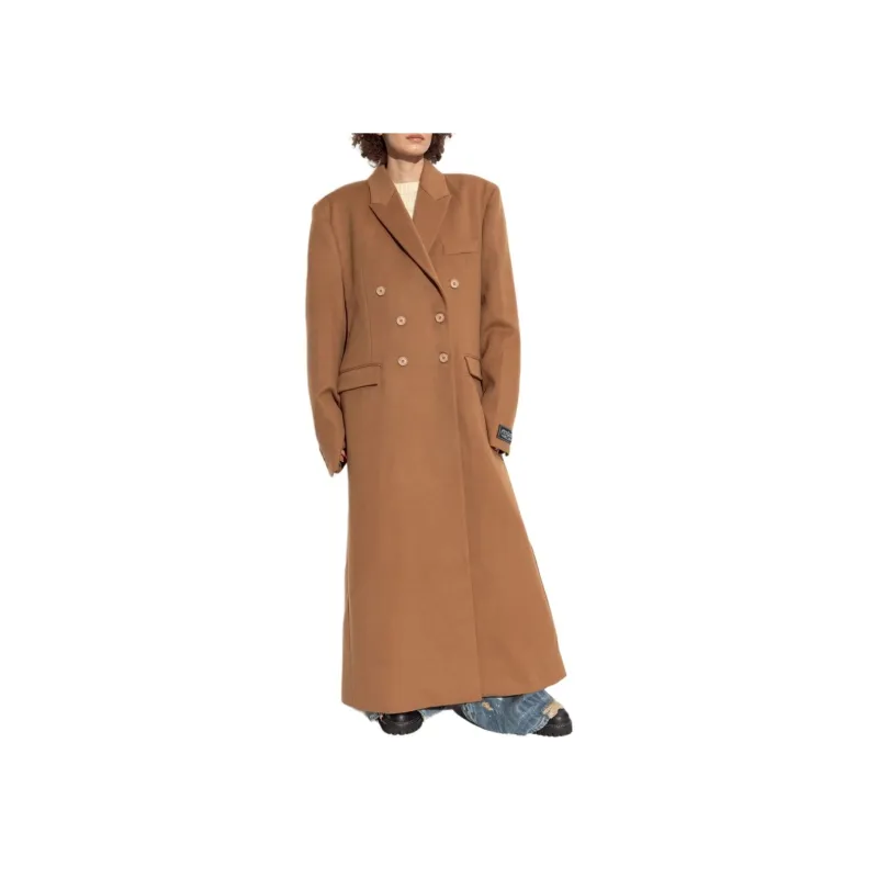 Vetements Double Breasted Structured Long Coat-2