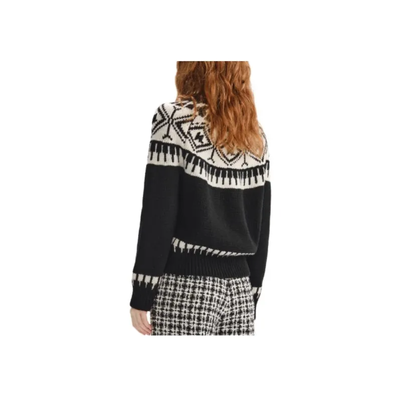 KARL LAGERFELD FW23 Knitwear Women's Black White-4