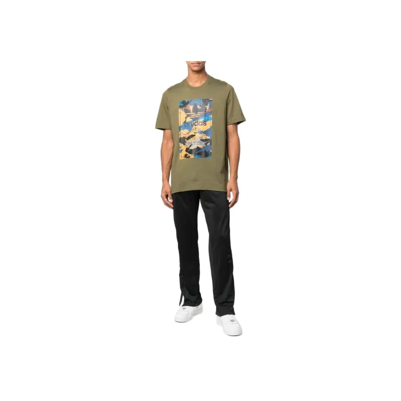 Adidas 3 stripe Logo patch Track Pants-4