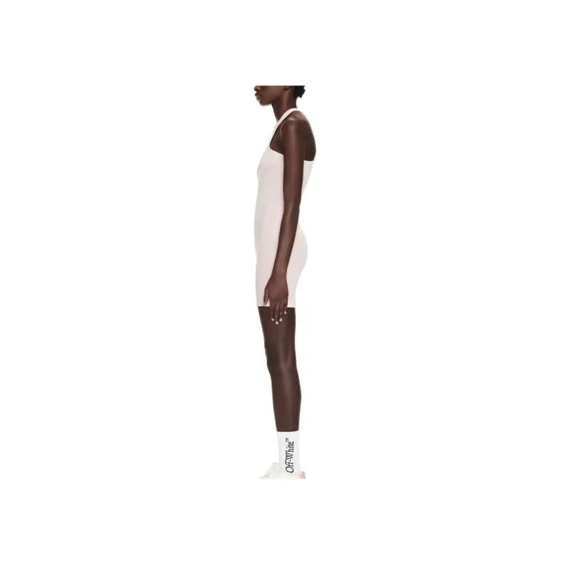 OFF WHITE Laundry Rowing Ribbed Minidress-1