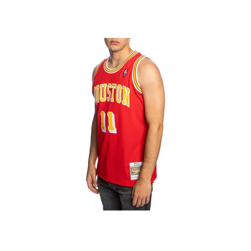 Mitchell Ness Basketball Jerseys Unisex Red-4