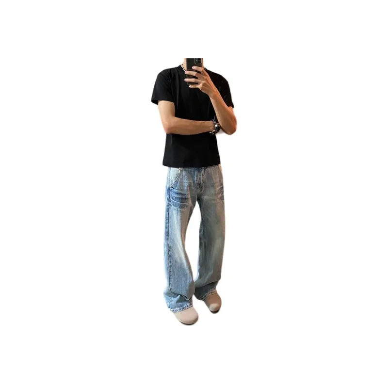 FONDLOOK Jeans Unisex Blue-0