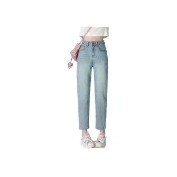 Menglaini Jeans Women's Emerald Light Green