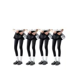 4 Black Durable Steel Wire Socks (Rubberized for Anti-Slip)