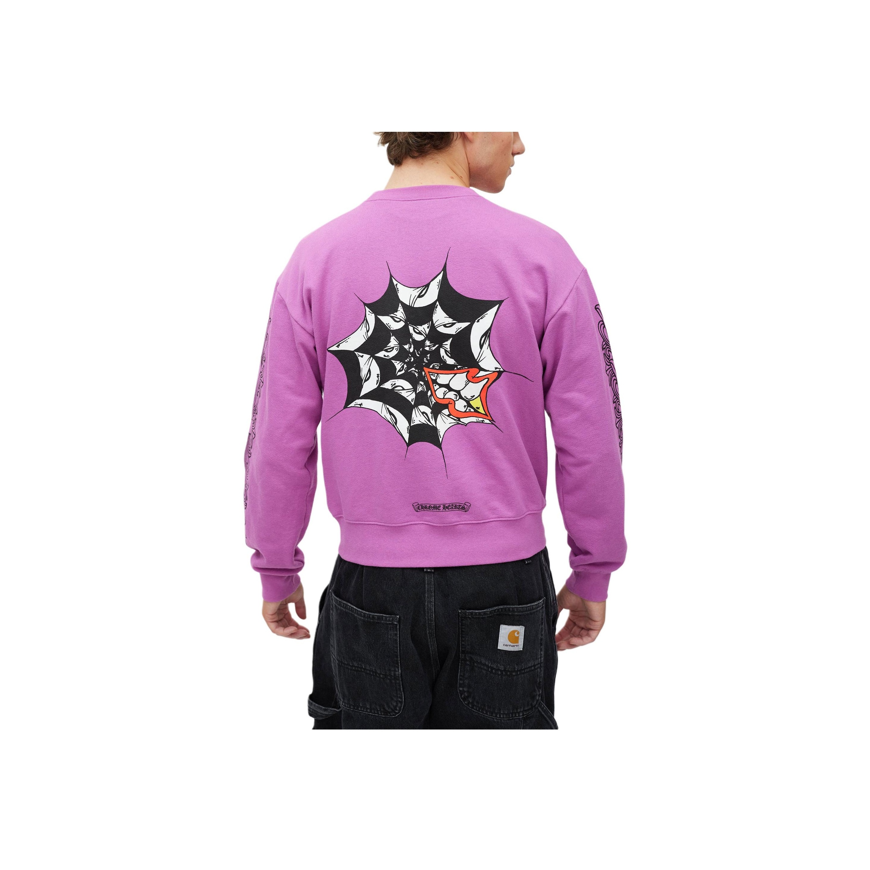 【Chrome Hearts】Matty Boy Spider Web L/S T-shirt★長袖Ｔ Chrome Hearts Matty Boy Spider Web L/S T-shirt - POIZON