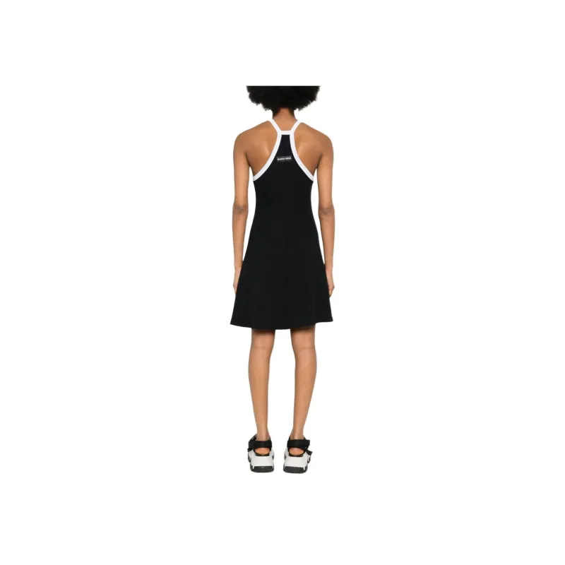 Marine Serre Crescent Moon embroidered Mini Dress-2
