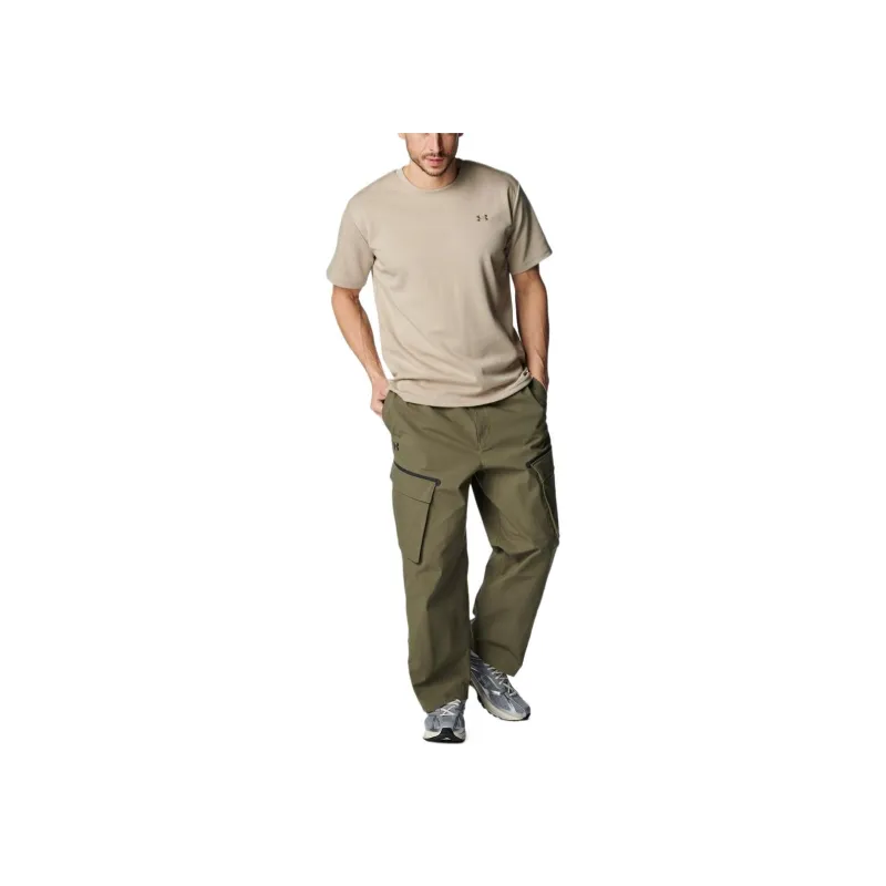 Under Armour Heavyweight Amplify T Shirt Men's Khaki 299-2