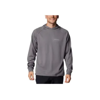 Columbia Black Mesa Waffle Knit Hoodie Sweatshirt Men's Gray