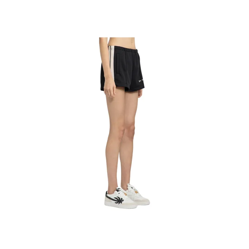 PALM ANGELS Logo Embroidered Track Shorts-1