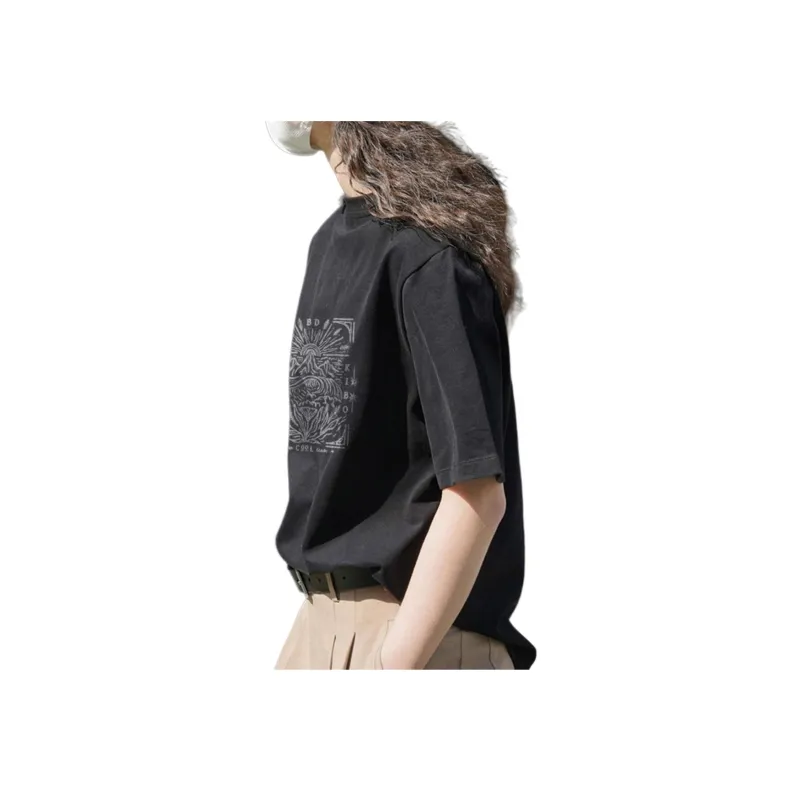 Weixi T Shirts Women's Black-4