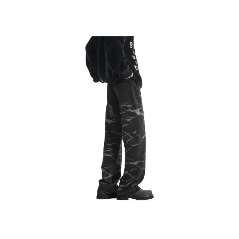 VALKOMM Jeans Unisex Stamped Washed Black-2