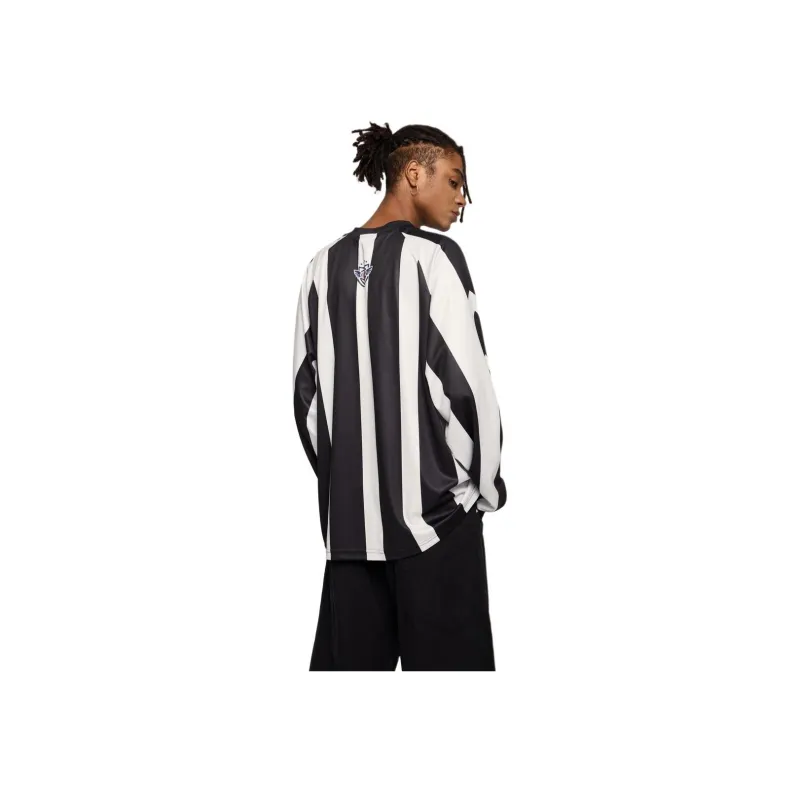 M MAICCO Shirt Men's Black White Vertical Stripes-4