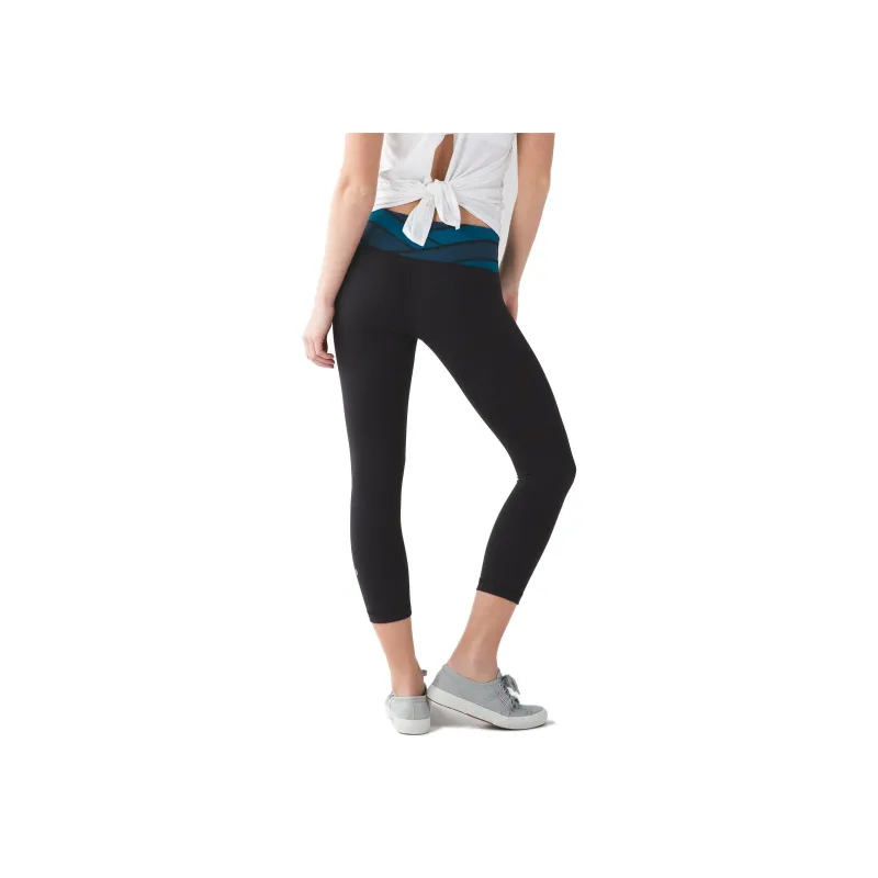 Lululemon Wunder Under Athletic Trousers Women's Blue Black-0