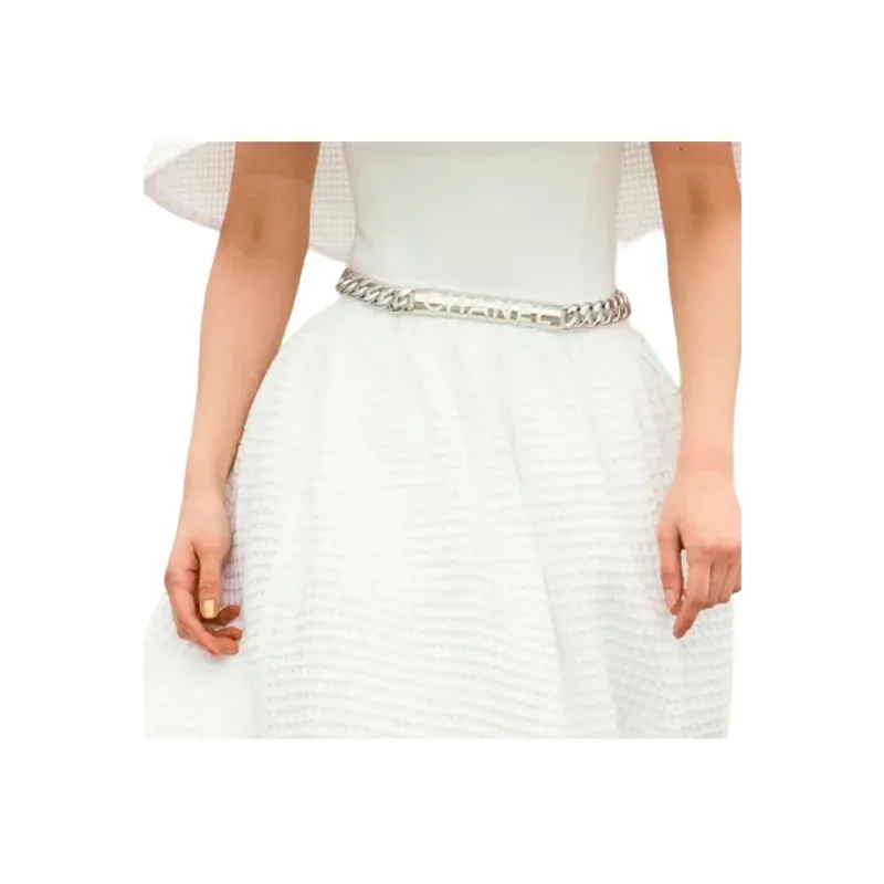 CHANEL Casual Long Skirts Women's White-4