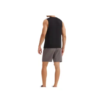 DECATHLON 500 Series Tank Tops Men's Smoked Black/Graphite Gray
